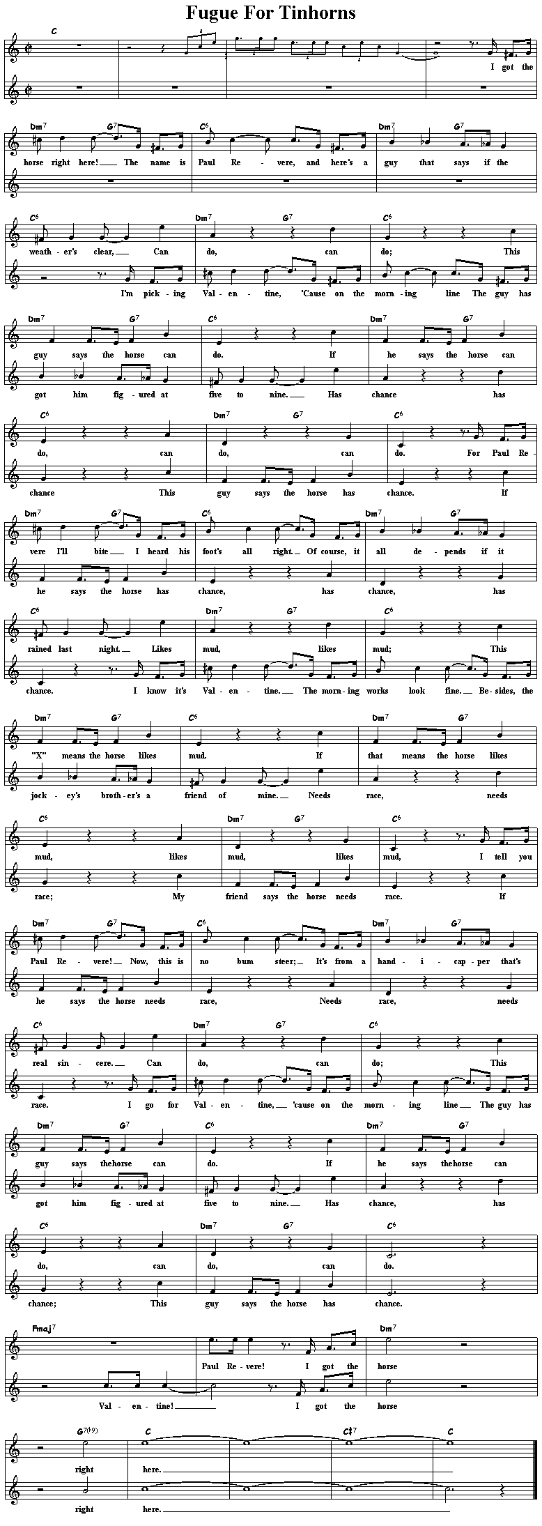 Sheet Music
